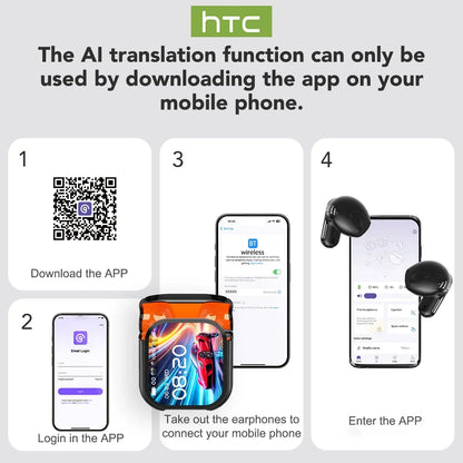 Experience Superior Sound Quality with NE20 TWS Bluetooth Earphones - AI Translator & Noise Reduction Mic for Ultimate Convenience