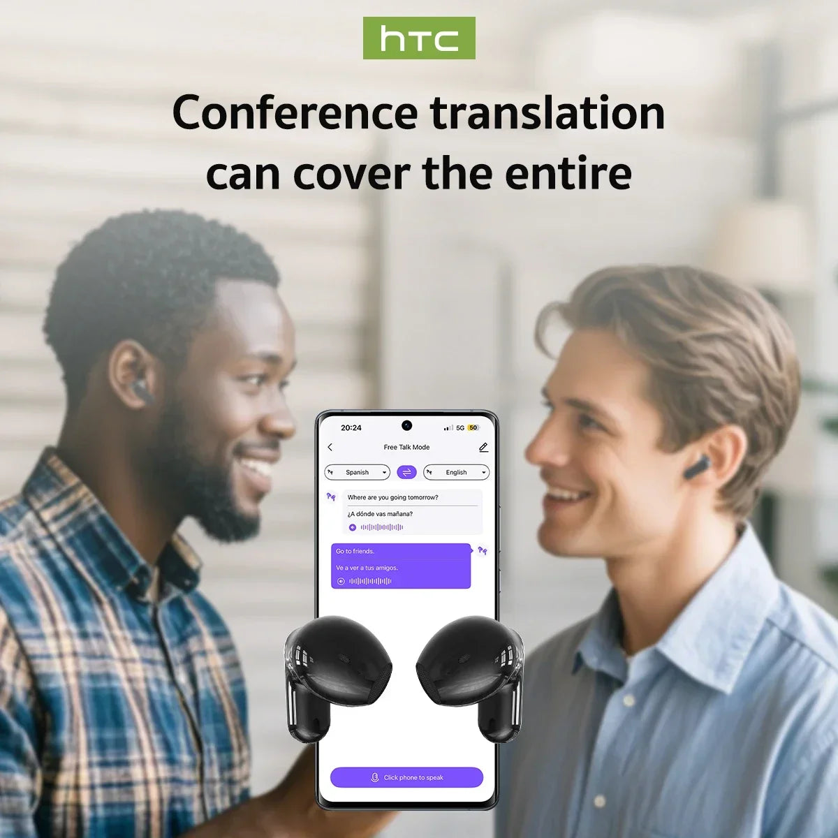 Experience Superior Sound Quality with NE20 TWS Bluetooth Earphones - AI Translator & Noise Reduction Mic for Ultimate Convenience