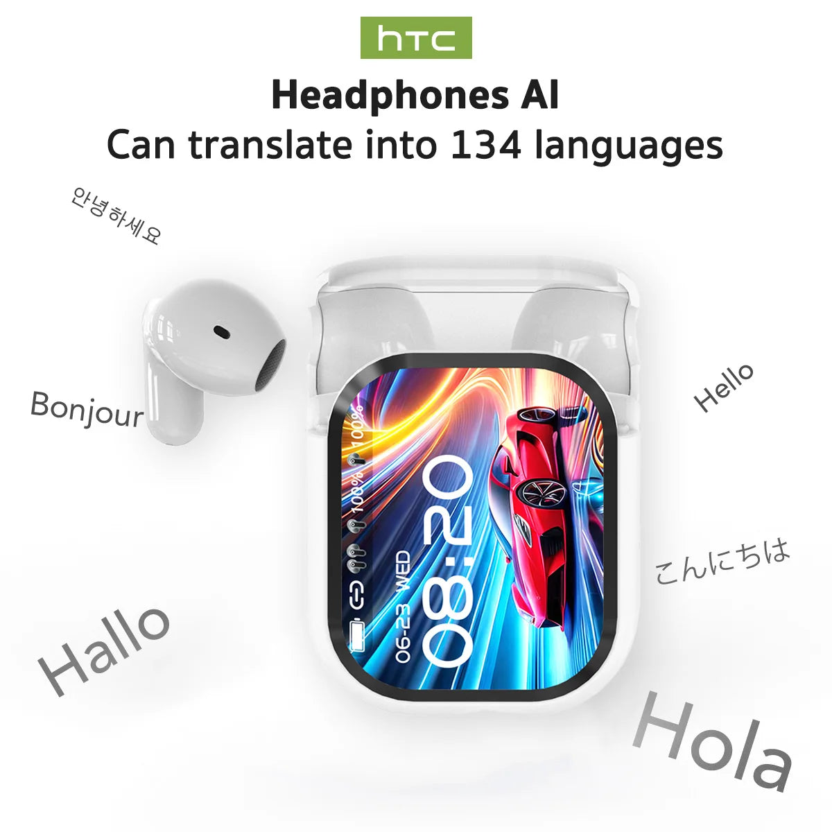 Experience Superior Sound Quality with NE20 TWS Bluetooth Earphones - AI Translator & Noise Reduction Mic for Ultimate Convenience