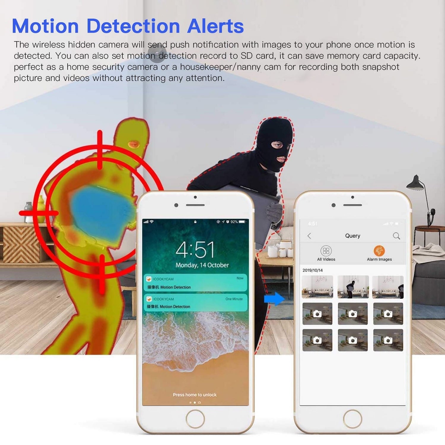 Revolutionary SZDUDU Mini Wireless Security Camera - Capture Every Moment in Full HD 720P with Night Vision, Motion Detection & Loop Recording for Ultimate Home and Outdoor Protection