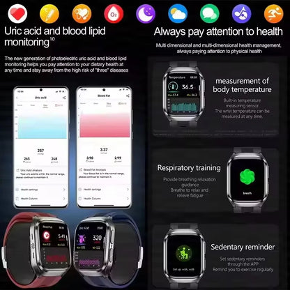 Introducing the 2026 AI-Powered Blood Pressure Smart Watch: Your Ultimate Health Companion with ECG, Uric Acid Analysis, and Call Functionality for Men and Women