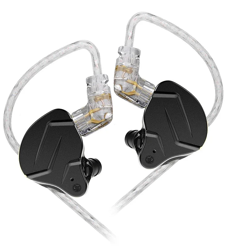 NEW KZ ZSN PRO X 1BA + 1DD Hybrid Drive Hi-Fi Metal In-Ear Earphones with Sport Noise-Canceling Earbuds (ZSX, ZSNPROX, EDXPRO)