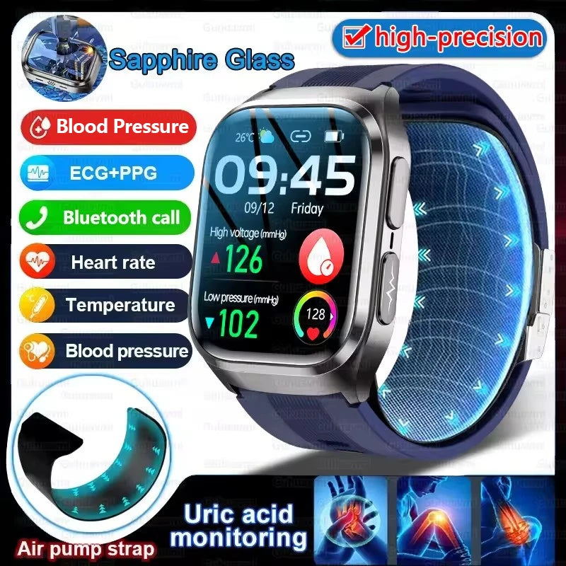 Introducing the 2026 AI-Powered Blood Pressure Smart Watch: Your Ultimate Health Companion with ECG, Uric Acid Analysis, and Call Functionality for Men and Women