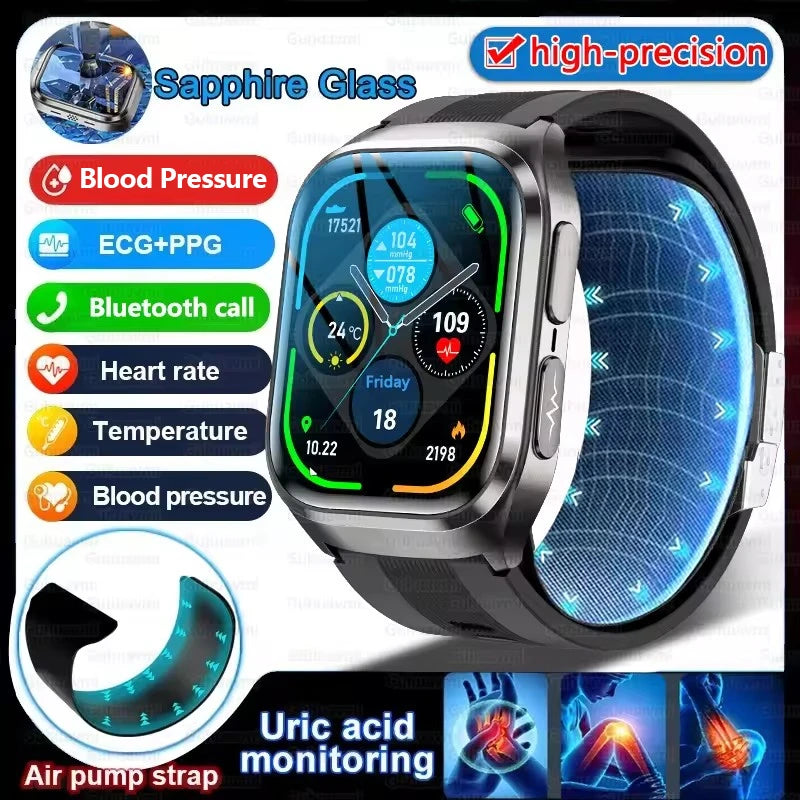 Introducing the 2026 AI-Powered Blood Pressure Smart Watch: Your Ultimate Health Companion with ECG, Uric Acid Analysis, and Call Functionality for Men and Women