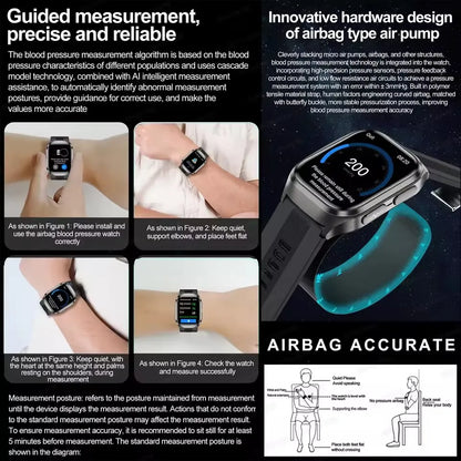 Introducing the 2026 AI-Powered Blood Pressure Smart Watch: Your Ultimate Health Companion with ECG, Uric Acid Analysis, and Call Functionality for Men and Women