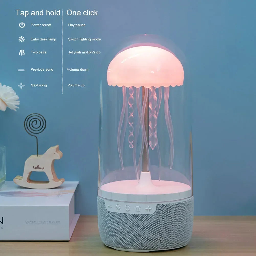 Transform Your Space with the Jellyfish Bluetooth Speaker - Color-Changing LED Mood Light for Home and Office