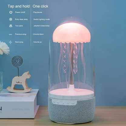 Transform Your Space with the Jellyfish Bluetooth Speaker - Color-Changing LED Mood Light for Home and Office