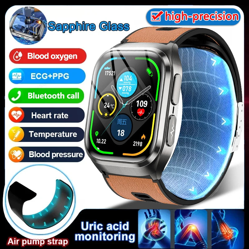 Introducing the 2026 AI-Powered Blood Pressure Smart Watch: Your Ultimate Health Companion with ECG, Uric Acid Analysis, and Call Functionality for Men and Women