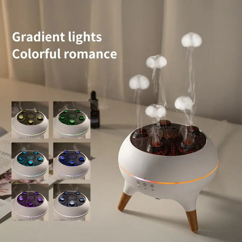 Transform Your Space with the Dynamic Jellyfish Air Humidifier - 250Ml Essential Oil Diffuser with Remote Control and 7 Colorful Night Lights