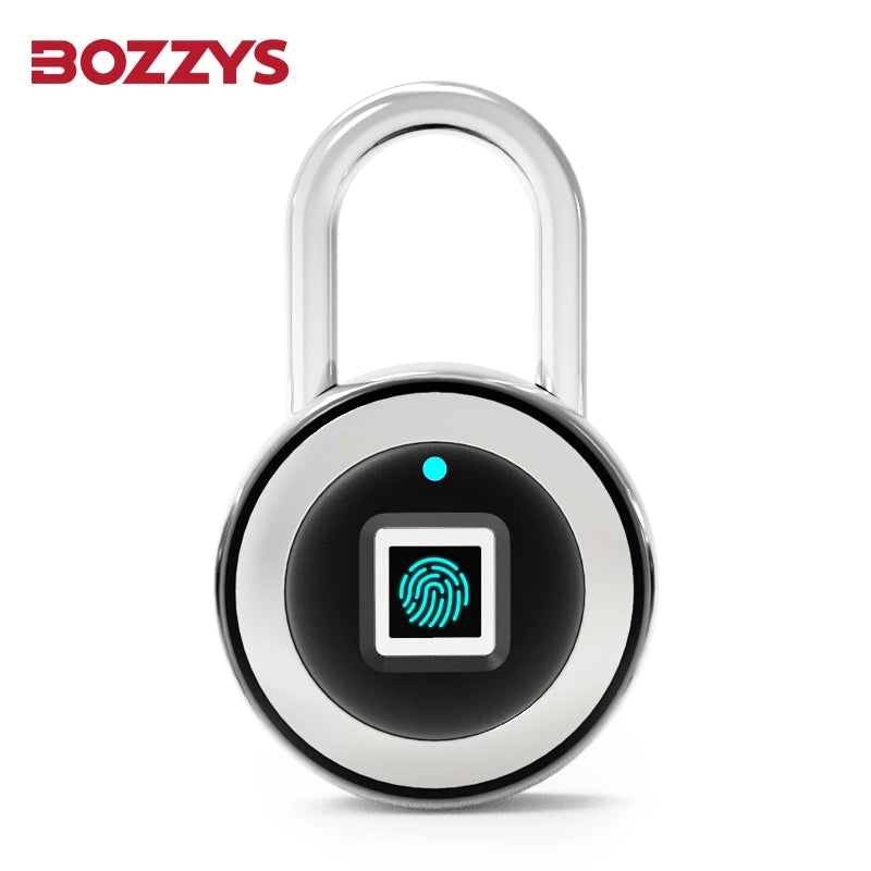 Revolutionary Smart Fingerprint Padlock - IP68 Waterproof, Unlock in 0.5 Seconds, Store Up to 20 Fingerprints, USB Rechargeable for Ultimate Security at Home, Gym, or Office
