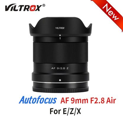 Viltrox AF 9mm f/2.8 APS-C Auto Focus Wide-Angle Prime Lens (Air Series) for Fujifilm X, Sony E, and Nikon Z Mount Cameras