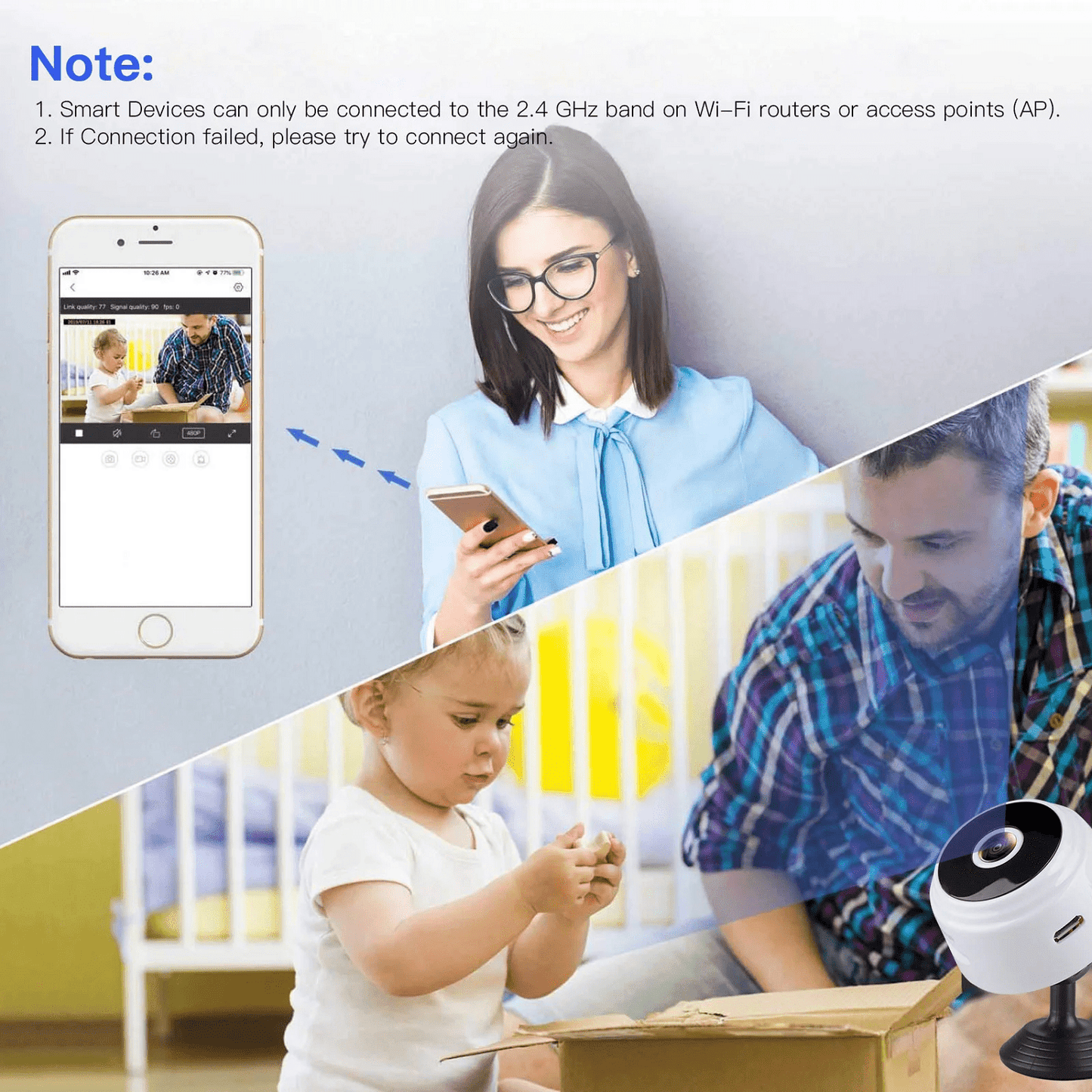 Revolutionary SZDUDU Mini Wireless Security Camera - Capture Every Moment in Full HD 720P with Night Vision, Motion Detection & Loop Recording for Ultimate Home and Outdoor Protection