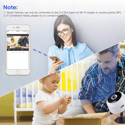 Revolutionary SZDUDU Mini Wireless Security Camera - Capture Every Moment in Full HD 720P with Night Vision, Motion Detection & Loop Recording for Ultimate Home and Outdoor Protection