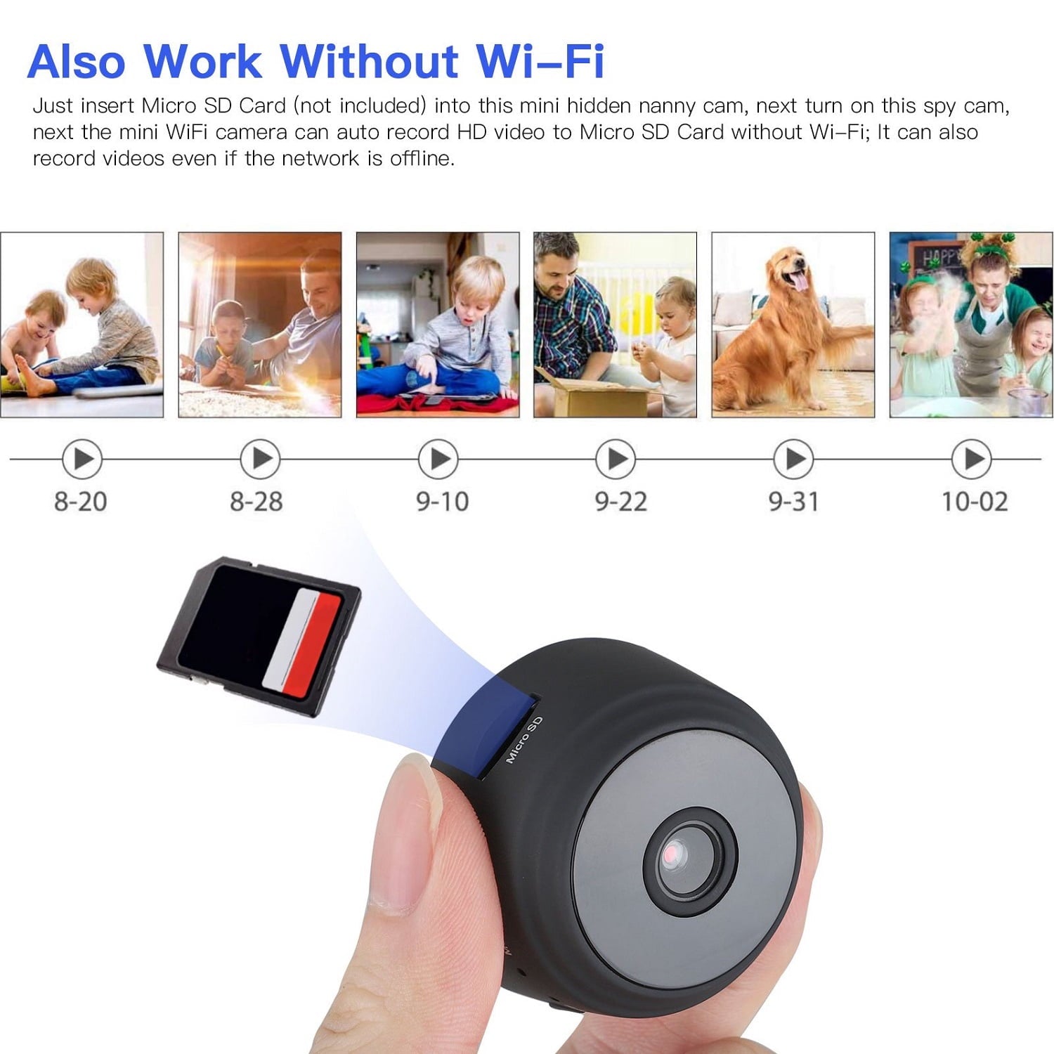 Revolutionary SZDUDU Mini Wireless Security Camera - Capture Every Moment in Full HD 720P with Night Vision, Motion Detection & Loop Recording for Ultimate Home and Outdoor Protection